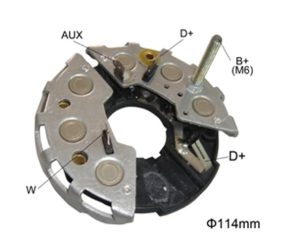 PLAQUETA PORTA DIODO BOSCH FIAT - FORD