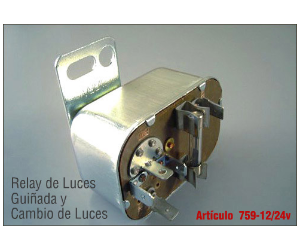 RELAY DE LUCES UNIVERSAL 24V.