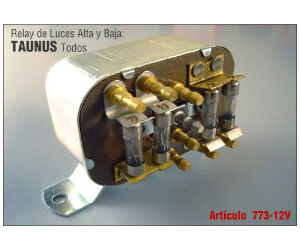 RELAY DE LUCES TAUNUS HASTA 80 TODOS 12V