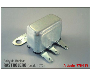 RELAY DE BOCINA RASTROJERO 12V.