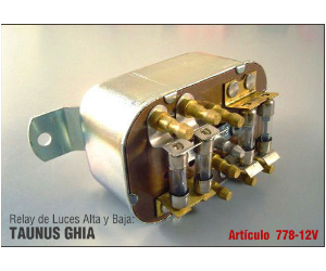 RELAY DE LUCES TAUNUS DESDE 80 TODOS 12V