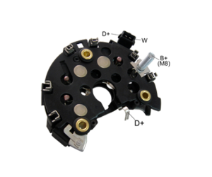 PLAQUETA PORTA DIODO BOSCH VW GOLF - CADDY - GOL 8 DIODOS