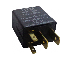 MICRO RELAY 12V 4T 20AMP CON RESISTENCIA