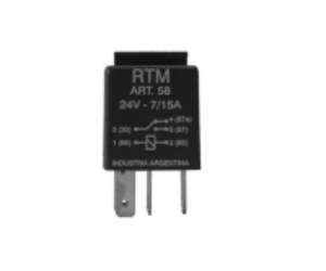 MICRO RELAY 24V 5T 7/15 AMP.